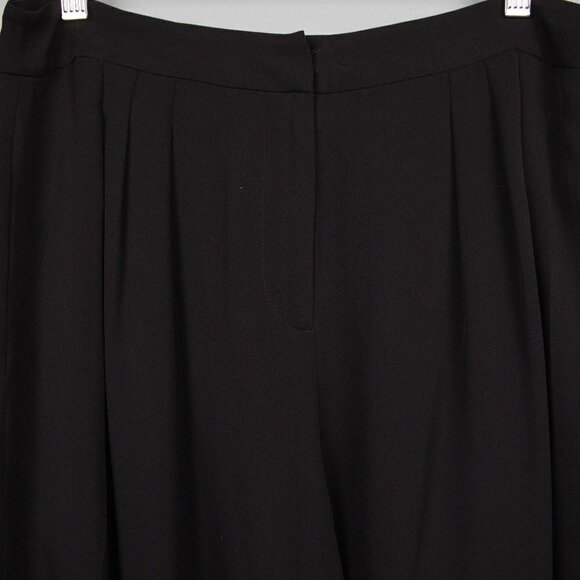 Kate Spade black 100% silk fluid culotte-10 - Picture 2 of 6
